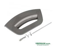KIT MANIGLIA GRAPHITE FUTURA OBLÒ LAVATRICE ARISTON HOTPOINT C00290988 ORIGINALE
