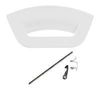 Kit maniglia per lavatrice Hotpoint Futura - leva di ricambio in plastica bianca - compatibile con WMXTF942PUKR WMXTF942PUK WMFUG863PUK WMFUG942PUK - sostituisce C00507932 C00285747