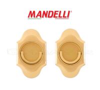 KIT MANIGLIE INCASSO PER PORTE SCORREVOLI A LIBRO MANDELLI CLIP 1018TL OTTONE