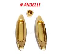 KIT MANIGLIE INCASSO PER PORTE SCORREVOLI MANDELLI CLIP 368 (03L) ORO LUCIDO