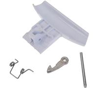 Kit Maniglietta Maniglia Sportello Oblo Lavatrice compatibile con Ariston compatibile con Hotpoint e compatibile con Indesit