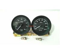 Kit manometri replica Smiths 85 mm tachimetro + contagiri Lunetta nera ME