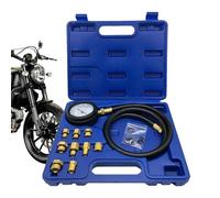 Kit manometro pressione olio, kit test compressione motore, set manometro olio motore, tester cilindro auto a doppia , tubi a lungo raggio, scatola