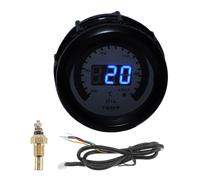 Kit Manometro Temperatura Olio Nero 2" 52mm Blu 50°C-150°C