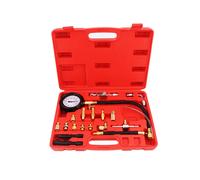 Kit Manometro Tester Pressione Carburante Cilindri Pompa Compressore 10 BAR 20pz