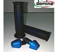 Kit Manopole Nero/Blu Domino XM2+Contrappesi SUZUKI GSX R 1000 / R 2017 2018