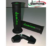 Kit Manopole Nero/Verdi Domino XM2+Contrappesi per Suzuki SV 650