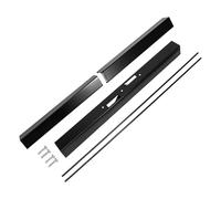 Kit mantovana per, per e mantovana - Set di finiture per schermo per caminetto in metallo regolabile - Parti per camini di facile installazione per sala da pranzo, appartamento, casa, fattoria