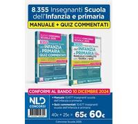 Kit Manuale di teoria + Quiz commentati per il Nuovo Concorso per la Scuola dell'Infanzia e della Primaria 2025. Nuova ediz.