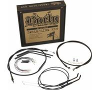 Kit Manubrio In Vinile Nero Burly Brand Con Cavo Singolo E Freno