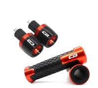 Kit Manubrio Per CB 400 500 750 1300 CB400 CB500 CB750 CB1300 CB500F Copri Manopole Manubrio Tappo Estremità(Orange)