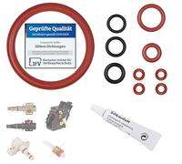 Kit manutenzione 11 guarnizioni per macchina da caffè Saeco Philips Gaggia | O-ring per gruppo erogatore, valvola di supporto, ugello di uscita, per Spidem, EP HD SM RI SUP, grasso siliconico da 6 g