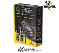 Kit Manutenzione Catena Bardahl K9 : Detergente + Grasso + Spazzola Pulizia