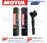 Kit Manutenzione Catena Motul Grasso Lubrificante c2 + Sgrassatore c1 + Spazzola