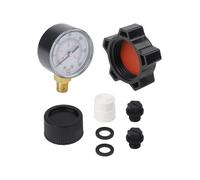 Kit Manutenzione Filtro a Sabbia 5 Pezzi con Manometro e Tappo di Scarico per Pi