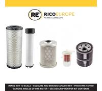 Kit Manutenzione Filtro Per Volvo EC25 W/Mitsubishi S3L2 Ing. Olio Aria Benzina