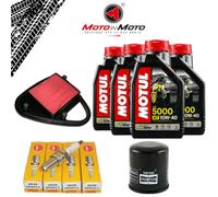 KIT MANUTENZIONE OLIO MOTUL 5000 10W40 CANDELE NGK FILTRI PER VT 600 SHADOW 1989