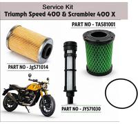 Kit manutenzione originale adatto per Triumph Speed 400 e Scrambler 400x
