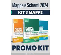 Kit mappe e schemi di Civile, Penale e Amministrativo 2024