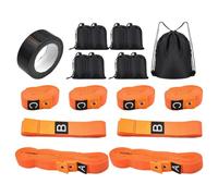 Kit Marcatura Campo Linee Temporanee Luminose Con 8 Sacchetti Di Sabbia | Kit Marcatori Campo Per Adolescenti Principianti Indoor Palestra Allenamento Strada Parcheggio