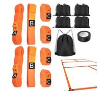 Kit Marcatura Campo Nastro Per Linee Portatile Con 8 Sacchetti Di Sabbia | Pavimento campo da Per Ragazzi Principianti Esterno Interno Palestra Training Strada