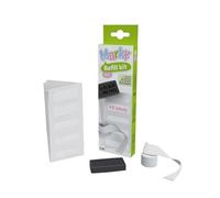KIT MARKY - Kit di ricarica 3 in 1 per timbro personalizzato per bambini | Cuscino d'inchiostro, nastro termoadesivo ed etichette extra | Espandi la versatilità del tuo timbro per bambini Marky