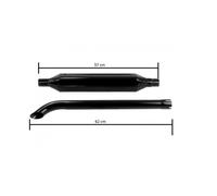 Kit Marmitta Per Trattore Silenziatore Più Prolunga Curva 2 Collari Diametro 46