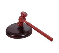 Kit martello da giudice in legno for aste con base, martello da tribunale portatile for avvocati e aste