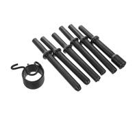 Kit Martello Ribattitore Pneumatico in Acciaio Inox, Argento | Utensile Versatile per Ribattitura e Martellamento, Accessorio Robusto, Finitura Liscia, Uso Rivetti Solidi
