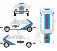 Kit Martini Racing - Golf Tipo 1 2 3 - Adesivo - Mans Logo VW
