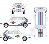 Kit Martini Racing - Golf Tipo 1 2 3 - Adesivo - Mans Logo VW