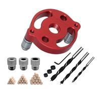 Kit Maschera Autocentrante per Spinatura Guida Trapano A Cassetti | Guida Di Foratura Mobili Per Ristrutturatori Appaltatori Falegnami Cucina Bagno Armadio Ufficio Casa Laboratorio