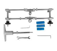Kit maschera for inceppamento porta Serratura da infilare con 3 pezzi 18 mm / 22 mm / 25 mm M10 Frese Spessore di serraggio 1,2 pollici-2 pollici for cambio serratura(6PCS)