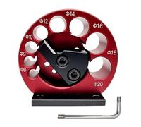 Kit Maschera per Tasselli 8 Fori, Strumento di Arrotondamento Regolabile per Inserti in Legno, Accessorio per Taglierina per Tasselli, Kit Incisivo per Asta di Legno