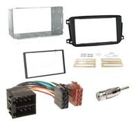Kit mascherina adattatore autoradio 2 DIN plancia per Smart Car ForTwo dal 2010
