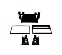 KIT MASCHERINA ADATTATORE STEREO RADIO PER NISSAN Cube NERO 2 DIN