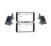 KIT MASCHERINA ADATTATORE STEREO RADIO PER NISSAN NAVARA 2015> NERO LUCIDO 2 DIN