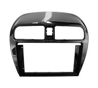 Kit Mascherina Autoradio 2 DIN Da 9 Pollici Pannello Radio DVD Copertura Stereo Per Mitsubishi Per Attrage Per Mirage Per Spacestar 2012-2018 WEFOLCC(Uv black,Frame)