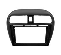 Kit Mascherina Autoradio 2 DIN Da 9 Pollici Pannello Radio DVD Copertura Stereo Per Mitsubishi Per Attrage Per Mirage Per Spacestar 2012-2018 WEFOLCC(Matt black,Frame)