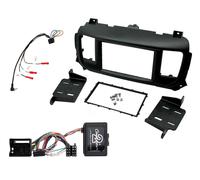 Kit mascherina autoradio DOPPIO 2 DIN con comandi volante CITROEN JUMPY dal 2017