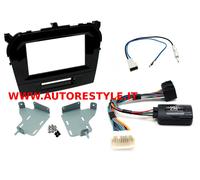 KIT MASCHERINA E COMANDI AL VOLANTE 2 DIN RADIO MONITOR GPS SUZUKI VITARA 2015