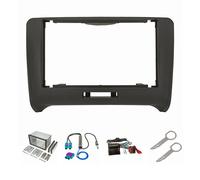 Kit mascherina radio doppio DIN adatta per Audi TT 8j 2007-2014 antracite con...