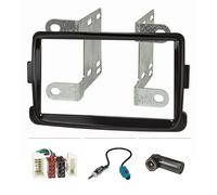 Kit mascherina radio doppio DIN adatta per Dacia Dokker Duster Lodgy Sandero ...