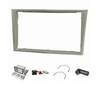 Kit mascherina radio doppio DIN adatta per Opel Astra H Zafira B Corsa D Tigr...