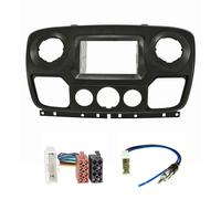 Kit mascherina radio doppio DIN compatibile con Renault Master 3 Opel Movano ...