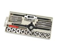 KIT maschi e filiere 21 parti C.K T4032 metrica M3, M4, M5, M6, M8, M10, M12