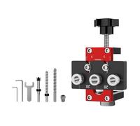 Kit Maschiatore Tasselli | Multifunzionali Portatili in Lega di Alluminio,Guida per Fori Dritti - per Falegnameria Fai da Te e Carpenteria