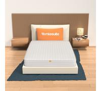KIT MATERASSO MATRIMONIALE FRANCESE 140x190 H 18 CM + 2 CUSCINI MEMORY FOAM