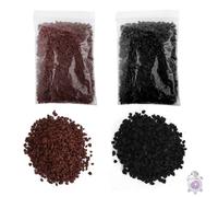 Kit Materiali Base Miniature Modello Scenario Roccia per Il Materiale da Tavolo in Sabbia per Il Paesaggio Ferroviario vaso per acquario da giardino e terrario Nero e Rosso Scuro