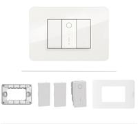 KIT MATIXGO SERIE CIVILE B-TICINO ORIGINALE VARIE COMBINAZIONI CON PLACCA BIANCA